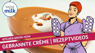 Metas Classics Wie kann man eine gebrannte Crème selber machen  Rezeptvideo  Swissmilk 2010 [upl. by Ranchod]