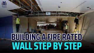 Installing Fire Rated Walls  Using Timber Stud And Fireboard [upl. by Nace558]