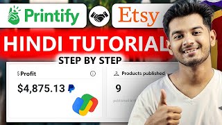 Full Print On Demand Printify And Etsy Listing Tutorial FREE COURSE TShirt Business [upl. by Ddal]