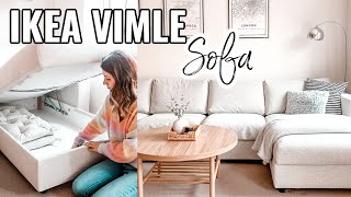 IKEA VIMLE SOFA REVIEW AND CLEAN MY SOFA WITH ME 2021  IKEA FINNALA SOFA REVIEW  IKEA TIPS [upl. by Ericka948]