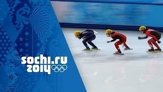 Short Track Speed Skating  Ladies 1000m Heats  Sochi 2014 Winter Olympics [upl. by Lasley]