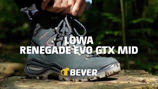 Lowa Renegade Evo GTX Mid  Product in Beeld [upl. by Regor]