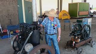 MORE HIT AND MISS ENGINES AT THE TULARE FARM SHOW [upl. by Nylleoj]