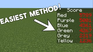 The Easiest Way To Make A Scoreboard In Minecraft Bedrock [upl. by Nosneh]