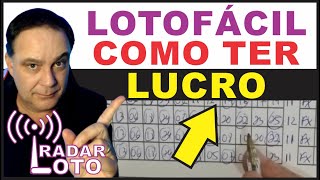 COMO LUCRAR Com Este Fechamento Para Lotofácil [upl. by Gennie620]