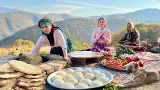 Village Life in Northern Iran  Baking Tandoori Bread amp Making Omelette for Dinner [upl. by Shatzer]