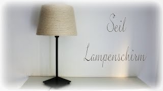 Seil Lampenschirm  DIY  Rope Lampshade [upl. by Hseyaj]