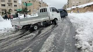 SNOW IN AMMAN  الثلوج في عمان  20220126 [upl. by Ahsac500]