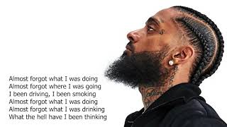 Nipsey hussle  status symbol 3 ft Buddy lyrics [upl. by Afatsum]