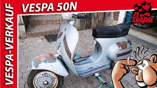 Vespa 50N ► Bj1980 ► V5B3T ► Restaurationsobjekt ► Vespa zum selber restaurieren herrichten 50 N [upl. by Josy]