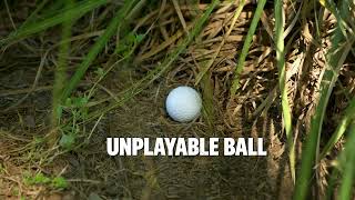 Rules of Golf Explained 2023 Unplayable Ball [upl. by Delos]