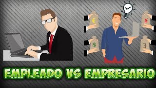 4 Grandes diferencias entre empleados y empresarios  Animado [upl. by Akoyin]