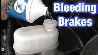 How to bleed your brakes Chevy Silverado Sierra flushing the brake system with new fluid Very Easy [upl. by Einnim]