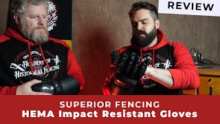 An excellent 5 finger HEMA glove for 150 The Superior Fencing SupFen Impact resistant glove review [upl. by Verdi]