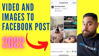 How To Add Video And Images In The Same Post On Facebook 2022 UPDATED [upl. by Notneb965]