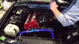 BMW E36 318is rebuilt M42 B18 w ITBs running E85 [upl. by Burtie19]