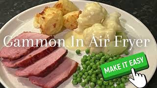 Air Fryer Gammon  The Best Way to Make It [upl. by Nugent]