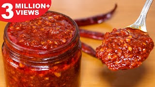 Schezwan Sauce Recipe  Homemade Schezwan Sauce  Chinese Sauce  Kanaks Kitchen [upl. by Herby]