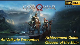 God of War Achievements Guide for quotChooser of the Slainquot Achievement All Valkyries Encounters [upl. by Anne-Marie]