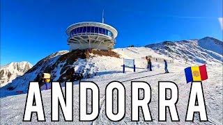 ANDORRA 🇦🇩 GRANDVALIRA SKI RESORT  PAS DE LA CASA  CANILLO  GRAU ROIG 19 DECEMBER 2023 4K [upl. by Nioe]