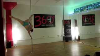 Hayley Lovell  360 Pole Dancing Show 2014 [upl. by Cecily]