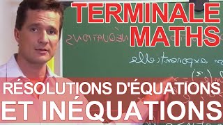 Logarithmes népériens  résolutions déquations et inéquations  MATHS  TS TES  Les Bons Profs [upl. by Name]