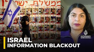 Israels information blackout Lack of independent reporting helping to prolong war [upl. by Tserof331]