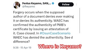 Festus Keyamo should come and explain the forgery issue to us as he did in 2019 on Osun election [upl. by Sheelagh]