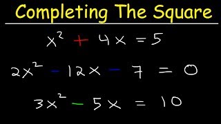 Solving Quadratic Equations By Completing The Square [upl. by Bethesda107]