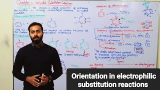 Orientation in electrophilic substitution reactions of Benzene  ch9  12th class chemistry [upl. by Kemppe]