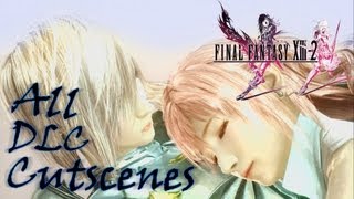 Final Fantasy XIII2  All DLC Cutscenes 1080p [upl. by Keldah]