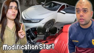 Aroob Ki Gari Ka Accident Ho Gaya 😱  Car Modifications Final Ho Gai ❤️ [upl. by Rowley]