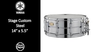 Yamaha Stage Custom 14x55 Steel Snare Drum Demo [upl. by Brianne785]