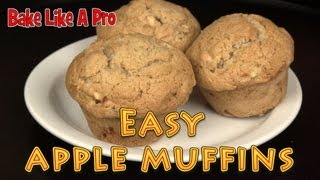 Easy Apple Muffins Recipe [upl. by Hekking]