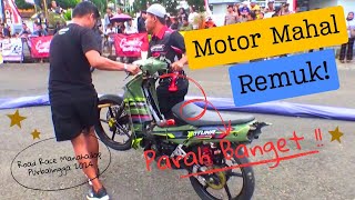 Penyelamatan Motor Mahal F1zr Underbone dari BIG CRASH💥Menggunakan Gagang Sapu Sampai Patah🤬RoadRace [upl. by Fennessy]