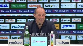 ALLEGRI post ATALANTAJUVE 02 conferenza stampa quotI cori razzisti contro Vlahovic Iling e Pogbaquot [upl. by Nylissej]