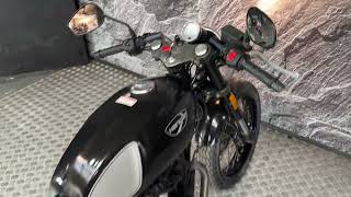 MOTORBIKES 4 ALL REVIEW HANWAY BLACK CAFE 125 FOR SALE [upl. by Spector661]