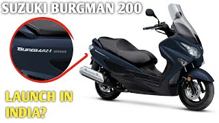 2022 Suzuki Burgman 200 Launch  In India  Price  Details  200cc Maxi Scooter  Minute Jagmohan [upl. by Lamrert867]