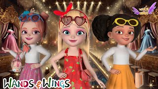 Princess Shopping Day  Vacation Dress Up Song  Princess Songs and Nursery Rhymes  Wands And Wings [upl. by Hakceber]