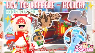 How To PREPARE For Adopt Mes Winter Holiday Event Roblox  AstroVV [upl. by Glarum706]