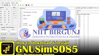 GNUsim8085 Microprocessor [upl. by Chema753]