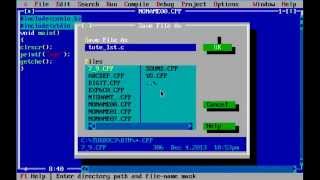 CC Programming for beginners in turbo C Tutorial1 Creating simple C program [upl. by Eirol738]