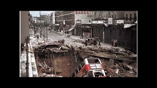 Balham tube station after a German air raid 1940 [upl. by Araiet]