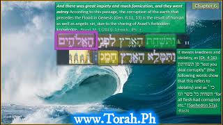 5 Eyleh Toldot Noach part 3 conclusion Genesis 61013 Talmud Sanhdr CC PtEsDeChFrUaRuetc [upl. by Aryahay]