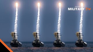 US Navy Ship SelfDefense System in Action  Launches RAM Phalanx and Chaff [upl. by Arteid421]