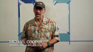 Michael Cooper shows you how to use Pounce Tools to help paint Murals [upl. by Elleinahc]