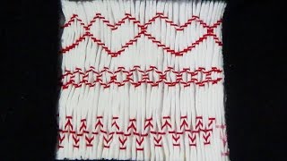 Hand Embroidery SMOCKING stitch Part 3 [upl. by Abebi]