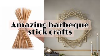 Easy wall hanging diyBamboo skewers craftBarbeque Sticks diyBamboo skewers diy [upl. by God]