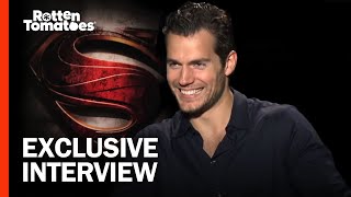 How to Make Henry Cavill Uncomfortable Man of Steel Interview  Rotten Tomatoes [upl. by Arrej]