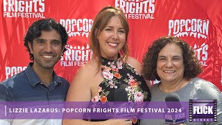 Lizzie Lazarus’ Stars Discuss Filming at Popcorn Frights 2024 [upl. by Yetsirhc]